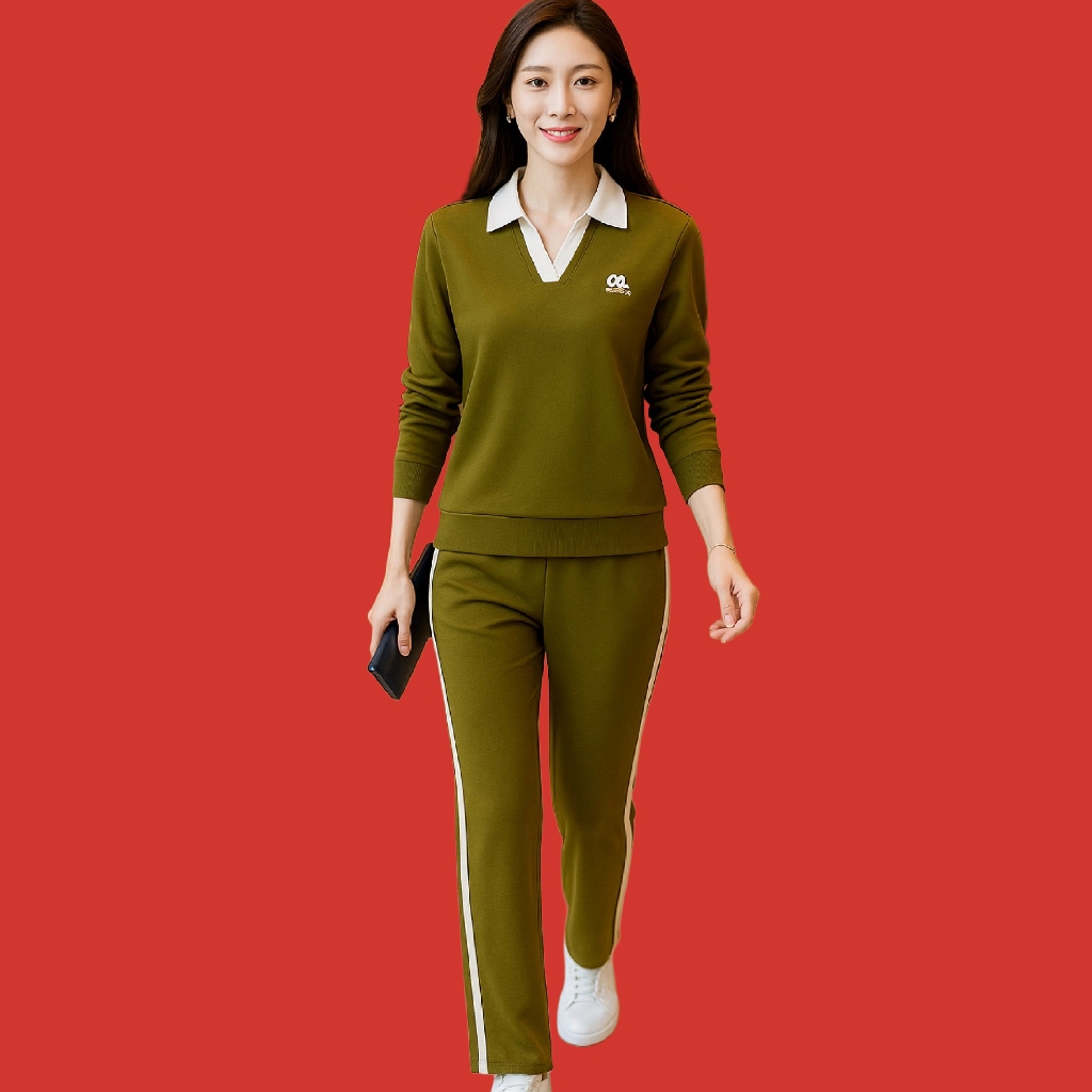 Đồ Bộ Nữ Quần Dài 𝗗𝗟 𝗙𝗮𝘀𝗵𝗶𝗼𝗻 Ống Suông Mã 0T
