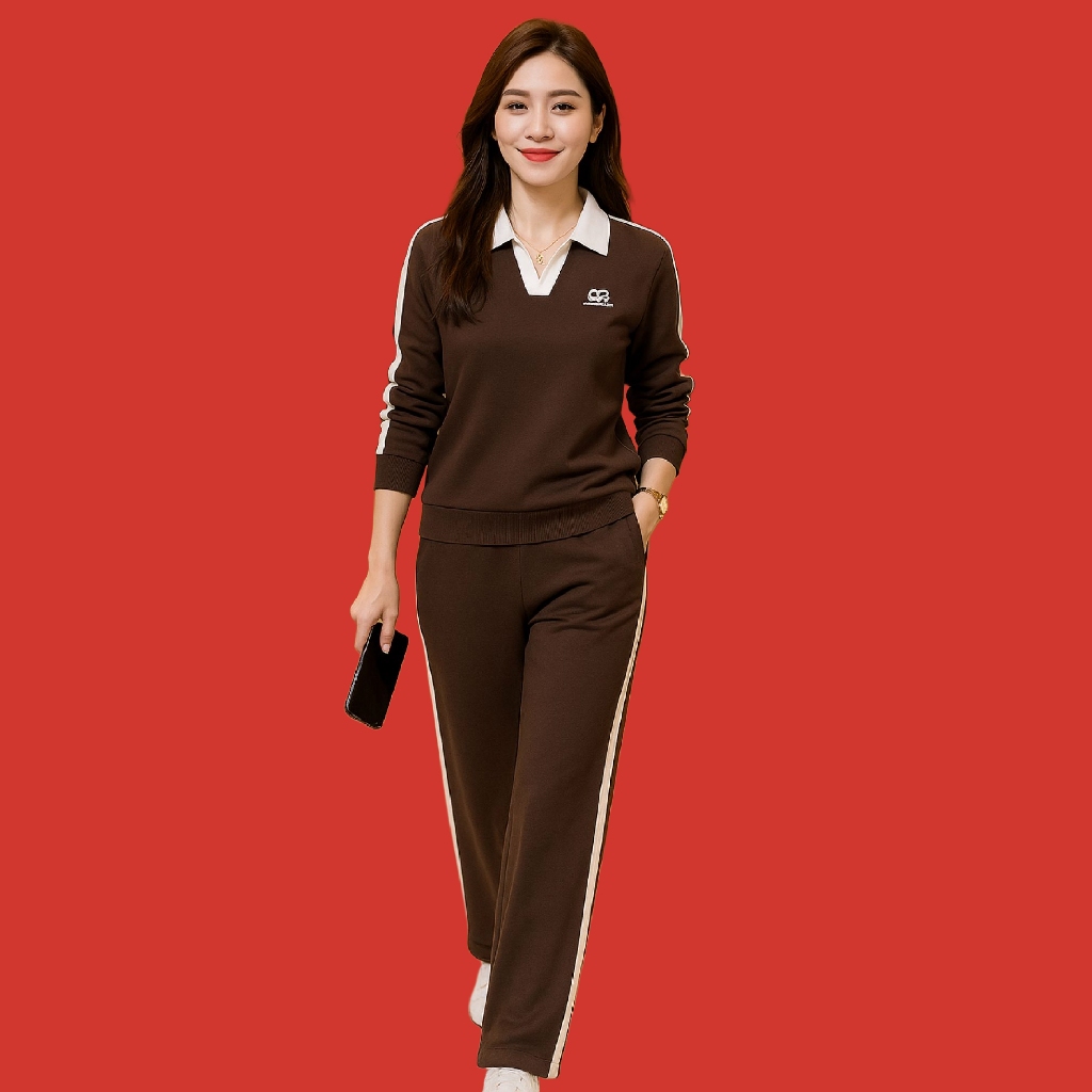Đồ Bộ Nữ Quần Dài 𝗗𝗟 𝗙𝗮𝘀𝗵𝗶𝗼𝗻 Ống Suông Mã 0T