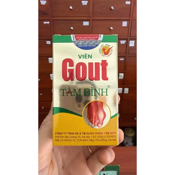 Viên Gout Tâm Bình – Hỗ Trợ Giảm Acid Uric, Hỗ Trợ Giảm Triệu Chứng Gout | Nhà Thuốc Vĩnh An Đường