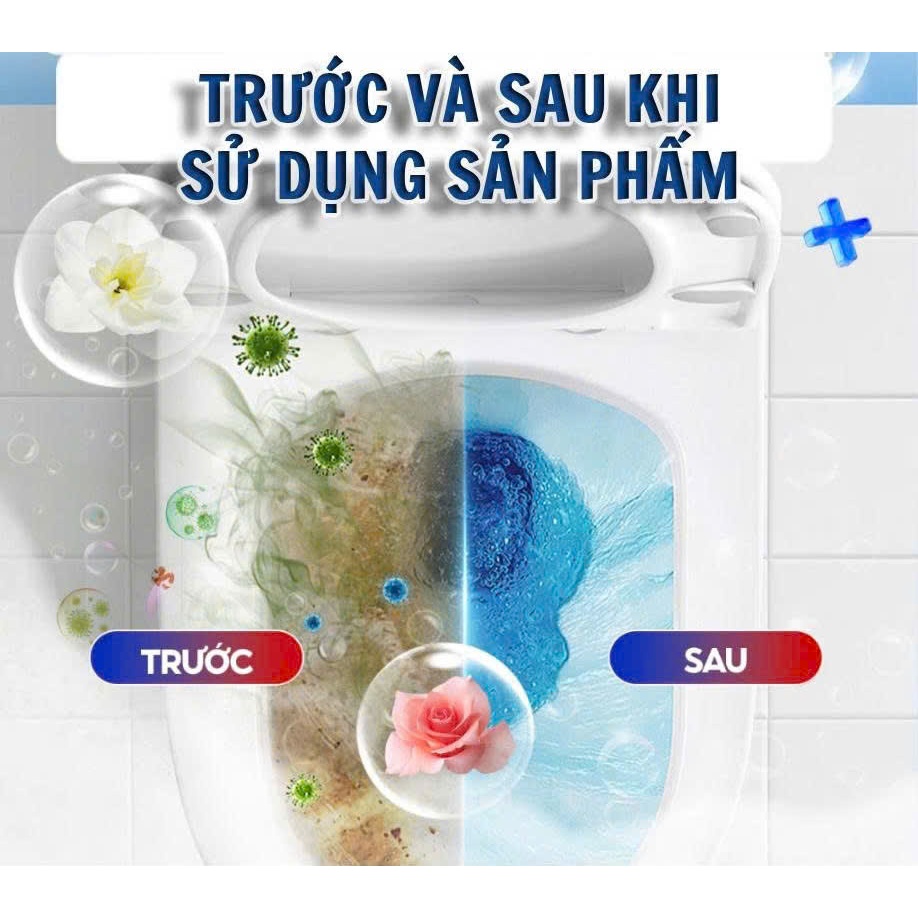 [COMBO 4] LỌ/CỐC THẢ BỒN CẦU HAENGBOKANJIP 180G - TẨY SẠCH, KHỬ MÙI TỰ ĐỘNG