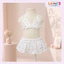 Bikini Bé Gái 2 Mảnh Họa Tiết Chấm Bi Thời Trang Đồ Bơi Cho Bé Đi Biển Chụp Ảnh Du Lịch