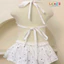 Bikini Bé Gái 2 Mảnh Họa Tiết Chấm Bi Thời Trang Đồ Bơi Cho Bé Đi Biển Chụp Ảnh Du Lịch