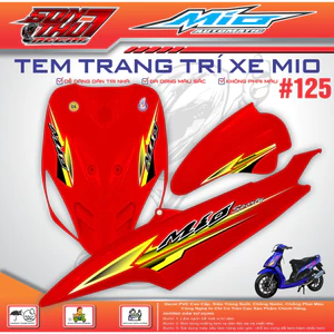 TEM XE MIO SPORT #125 (CHẤT LIỆU CAO CẤP - SIÊU NÉT - SIÊU ĐẸP - SIÊU CUTE)