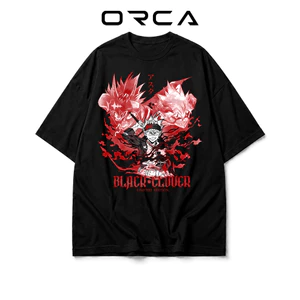Áo thun Orca in hình Asta Black Clover - Vải Cotton cao cấp - ORCA243