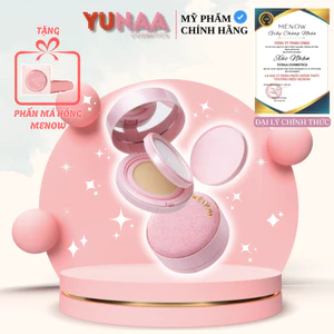 Cushion Phấn nước kèm Phấn phủ 2in1 MENOW - Light Makeup Cushion Powder Cream Pink Series - kiềm dầu, dưỡng ẩm