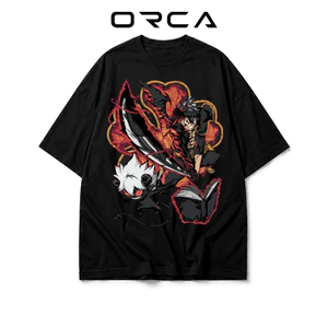 Áo thun Orca in hình Asta Black Clover - Vải Cotton cao cấp - ORCA245