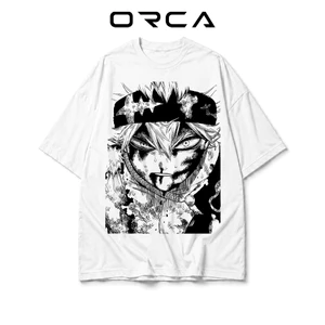 Áo thun Orca in hình Asta Black Clover - Vải Cotton cao cấp - ORCA248