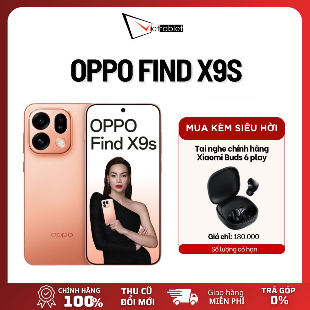 OPPO Find X9s 5G (12GB/256GB) – Chip Dimensity 9500s – [Hàng Chính Hãng / Kèm Tai Nghe]