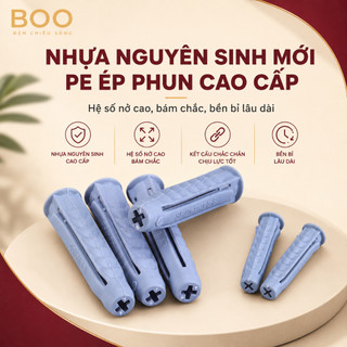 Tắc Kê Nhựa Nở 4 Chiều Cho Tường Rỗng, Ống Nở Nhựa PE Bám Vít Chắc, Nhiều Kích Thước