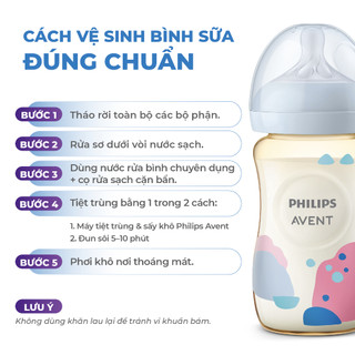 Bộ 2 Bình sữa mô phỏng tự nhiên mới PPSU Philips Avent 330ml chống sặc chống đầy hơi