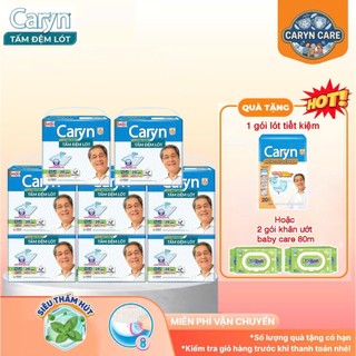 (Tặng Lót 20 hoăc Lót tiết kiệm 20) Combo 6 gói Lót 20/ Combo 5 gói tã dán Caryn tiết kiệm M18/L18/XL18 miếng