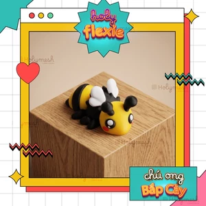 Móc khóa khớp nối Ong Bắp Cày Flexi - đồ chơi in 3d nhiều màu - Holyflexie - Holymesh