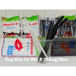 COMBO 5/10 BỊCH ỐNG HÚT CO ĐEN/TRẮNG PHI 6/8