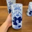 Ống Hương, Lọ Đựng Hương Bàn Thờ Bát Tràng Men Lam( Hàng Vẽ Kĩ ) Hoạ Tiết Sen H18-H25