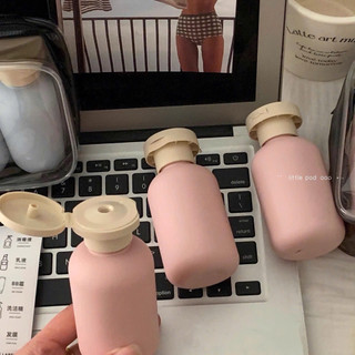 Set 3 Chai Chiết Mỹ Phẩm Du Lịch Cao Cấp Kèm Túi Zip | Lọ Chiết Dầu Gội Sữa Tắm Kem Dưỡng Mang Máy Bay Tiện Lợi Đa Năng
