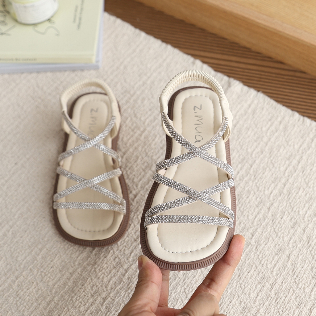 Giày sandal trẻ em nữ BElladây thun đàn hồi dễ mang,đế chống trượt đa dụng đi học dã ngoại cuối tuần