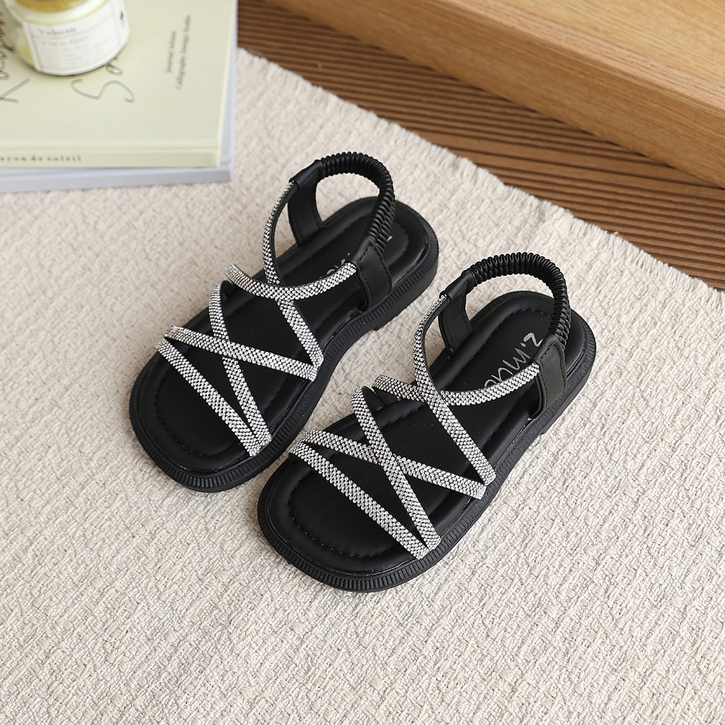 Giày sandal trẻ em nữ BElladây thun đàn hồi dễ mang,đế chống trượt đa dụng đi học dã ngoại cuối tuần