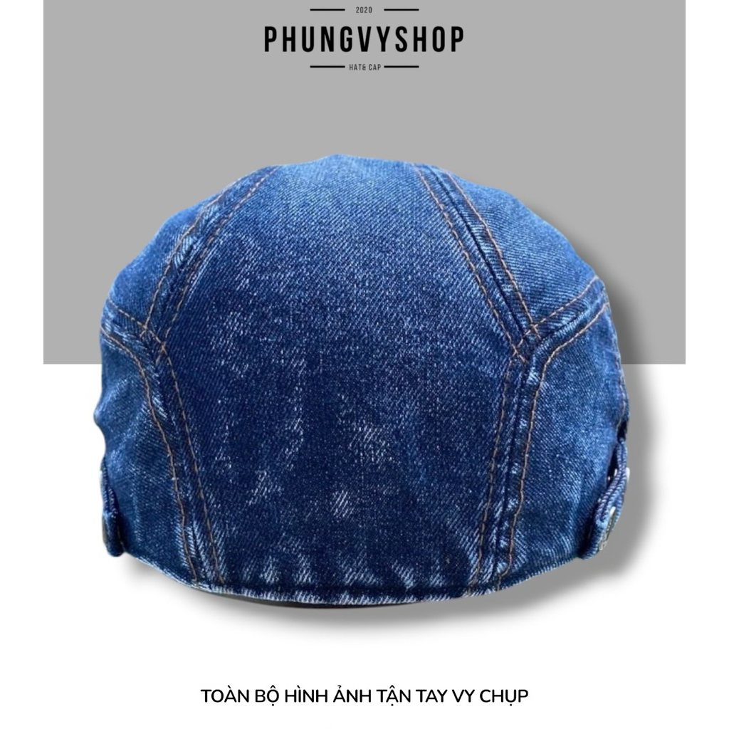 Mũ nón ông già denim unisex nam nữ PHUNGVYSHOP- / Kết Lớn BẤM CÓC JEAN ONGGIA /