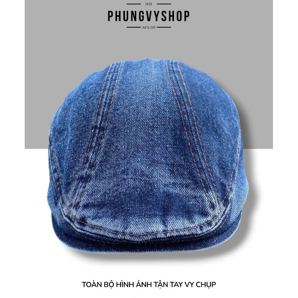 Mũ nón ông già denim unisex nam nữ PHUNGVYSHOP- / Kết Lớn BẤM CÓC JEAN ONGGIA /