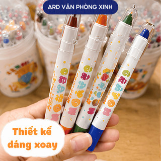 Bút màu sáp lụa cao cấp Lea & King Silky Crayon, bút màu tập vẽ cho bé an toàn tiện lợi