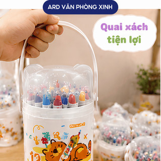 Bút màu sáp lụa cao cấp Lea & King Silky Crayon, bút màu tập vẽ cho bé an toàn tiện lợi