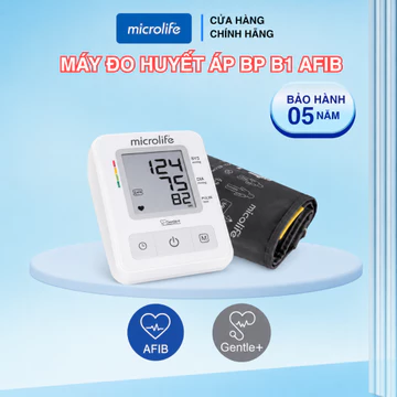 Máy Đo Huyết Áp Microlife BP B1 AFIB giúp tầm soát rung nhĩ, phòng ngừa đột quỵ bảo hành 5 năm