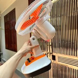 Quạt bàn tích điện, có sạc điện thoại, có đèn chạy điện 220v 12 inch hãng EASY POWER