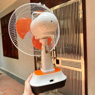 Quạt bàn tích điện, có sạc điện thoại, có đèn chạy điện 220v 12 inch hãng EASY POWER