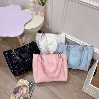 [LM2610] Túi Công Sở Tote Vải Đính Sao Kim Tuyến Nổi Óng Ánh Size 35