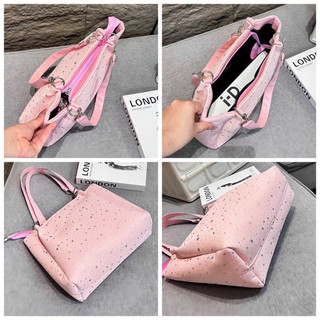 [LM2610] Túi Công Sở Tote Vải Đính Sao Kim Tuyến Nổi Óng Ánh Size 35