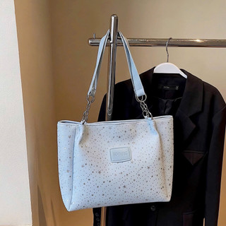 [LM2610] Túi Công Sở Tote Vải Đính Sao Kim Tuyến Nổi Óng Ánh Size 35