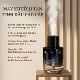 Máy khuếch tán tinh dầu cao cấp, phun sương tạo ẩm - dùng cho phòng khách, phòng ngủ và xe hơi