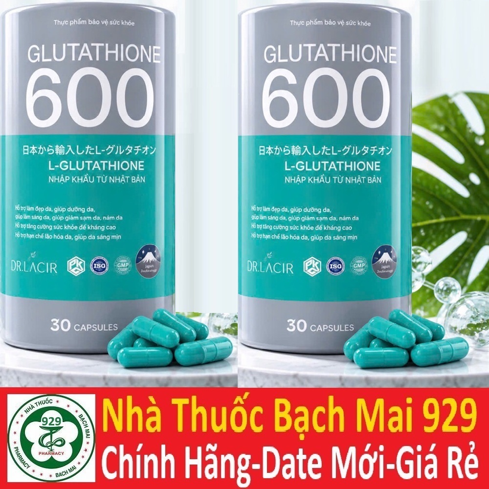 gi vin ung glutathione 600 trng da ni sinh Dr. Lacir 30 vin  Wowmart VN Vin Ung Glutathione 600 -