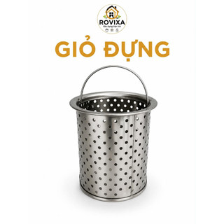 Nắp Đậy Bồn Rửa Chén Inox Chống Mùi Hôi, Chặn Côn Trùng, Đậy Miệng Thoát Nước Bồn Rửa