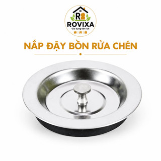 Nắp Đậy Bồn Rửa Chén Inox Chống Mùi Hôi, Chặn Côn Trùng, Đậy Miệng Thoát Nước Bồn Rửa