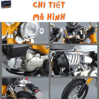 Mô Hình Xe Moto Honda Monkey 125 Tỷ Lệ 1:9 Hợp Kim Cao Cấp – Xe Mô Tô Mini Cổ Điển,Đồ Chơi Sưu Tầm