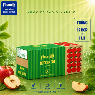 Nước Ép Táo Vinamilk Táo Ruột Giòn 1L - Thùng 12 Hộp