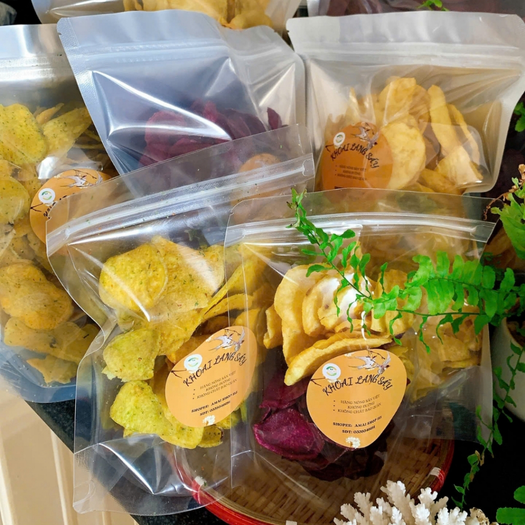🍠 KHOAI LANG TÍM SẤY MẬT ONG AMAI - LOẠI 1 NGUYÊN CHẤT - NGỌT DỊU TỰ NHIÊN - NÔNG SẢN SẠCH HEALTHY