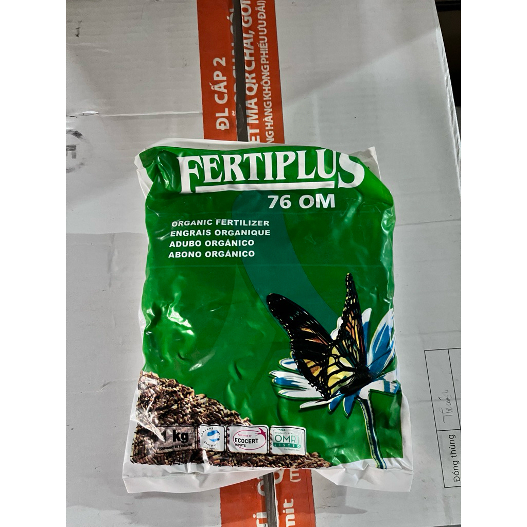 Phân Nở Vĩnh thạnh FERTIPLUS 76OM 1kg- Cải tạo đất giúp đất tơi xốp, Phù hợp trồng cây cảnh, rau màu