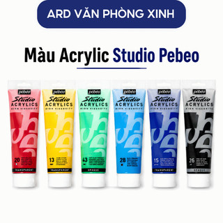 Màu acrylic studio Pebeo 100ml cao cấp, tuýp màu vẽ mỹ thuật chuyên dụng