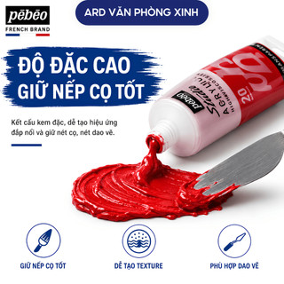 Màu acrylic studio Pebeo 100ml cao cấp, tuýp màu vẽ mỹ thuật chuyên dụng