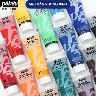 Màu acrylic studio Pebeo 100ml cao cấp, tuýp màu vẽ mỹ thuật chuyên dụng