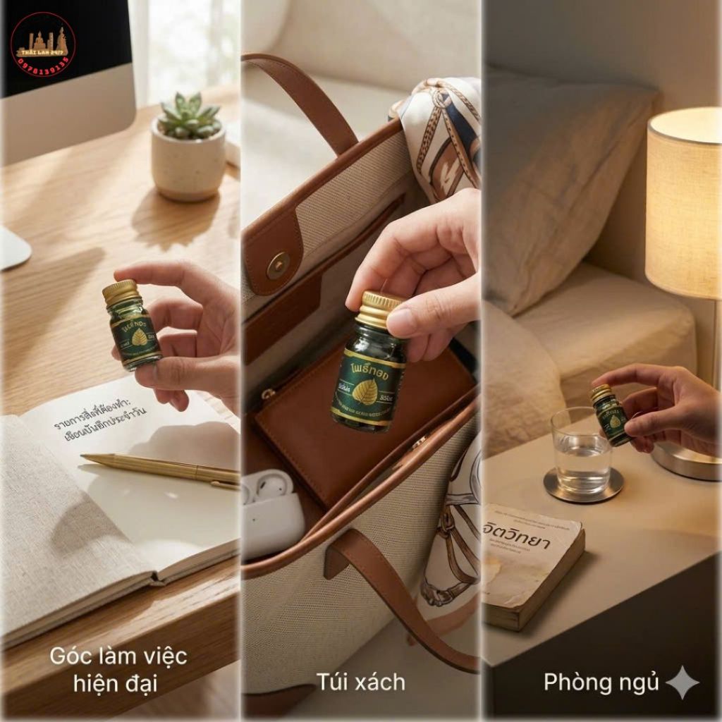 Dầu Nước lá bồ đề nhí Thái Lan 5cc – Nhỏ gọn, Tiện Dùng Mọi Lúc