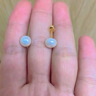 Phụ kiện khuyên tai Ngọctrai P610 Hoàn Khắc- Có giấy đảm bảo vàng kèm theo