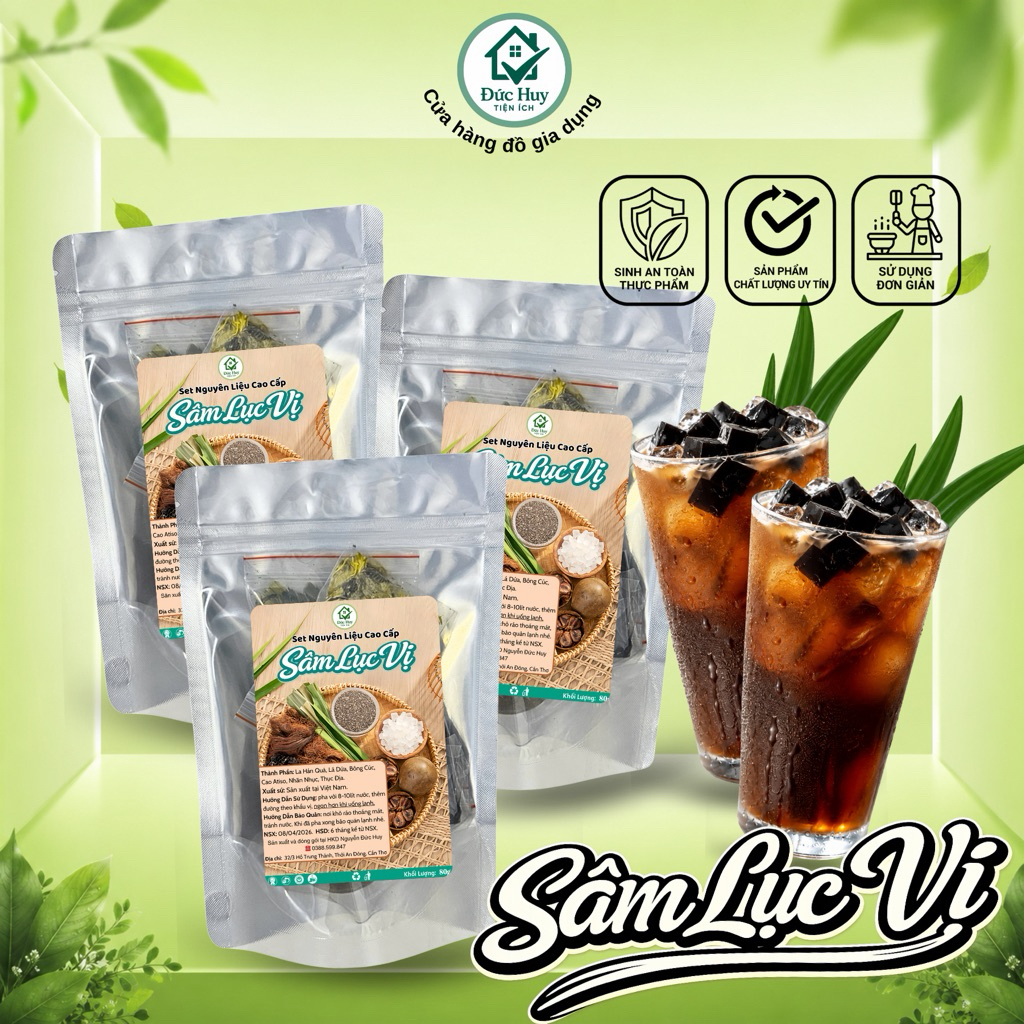 Set Nước Sâm 10L Chuẩn Lục Vị Truyền Thống Giải Nhiệt [KHÁCH TỰ MUA THÊM ĐƯỜNG PHÈN)