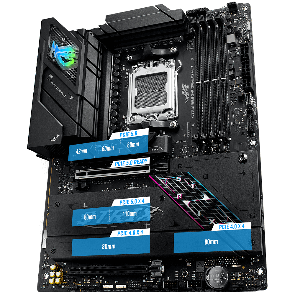 Mainboard ASUS ROG GAMING B850-F GAMING WIFI | DDR5, AM5, BH 36 tháng | BigBuy360 - bigbuy360.vn