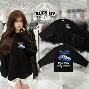 Áo Thun Dài Tay In Hình Dễ Thương Xe Đua Cars Long Sleeve Form Boxy Chất Cotton Đẹp