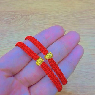 Vòng chi đỏ ngựa V24k Hoàn Khắc- Có giấy đảm bảo vàng kèm theo