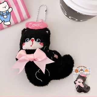 MÓC KHÓA BÔNG MÈO ĐEN CUTE MINI – PHỤ KIỆN TREO TÚI XÁCH, BALO SIÊU DỄ THƯƠNG