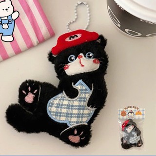 MÓC KHÓA BÔNG MÈO ĐEN CUTE MINI – PHỤ KIỆN TREO TÚI XÁCH, BALO SIÊU DỄ THƯƠNG